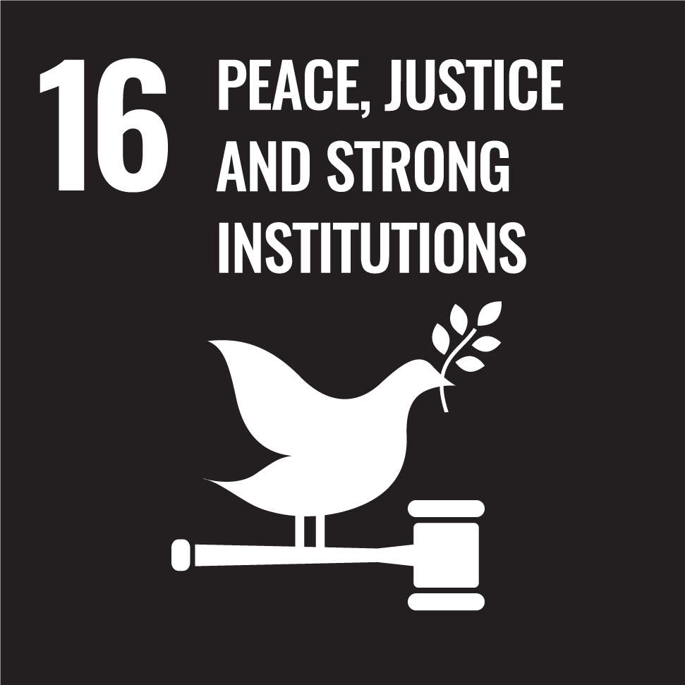 SDG 16 – Promote peaceful and inclusive societies for sustainable development, provide access to justice for all and build effective, accountable and inclusive institutions at all levels